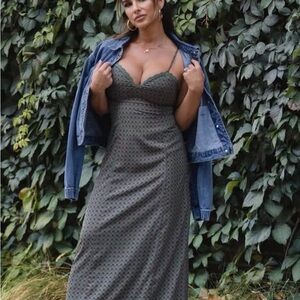 Kittenish Green Polka Dot Dress